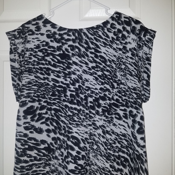 Apt. 9 Cheetah Print Black & White Dress Large - Picture 2 of 6